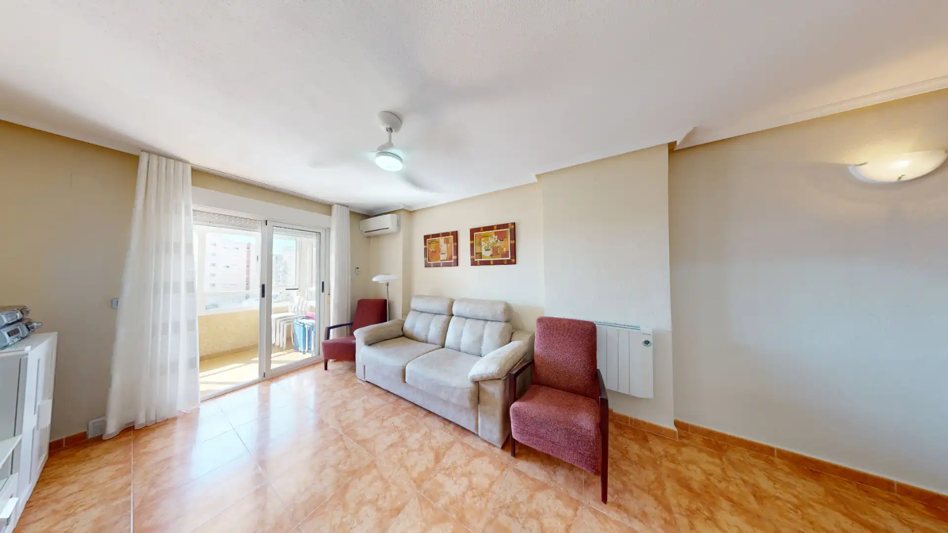 Living room of Flat for sale in Torrevieja  with Air Conditioner, Terrace and Furnished