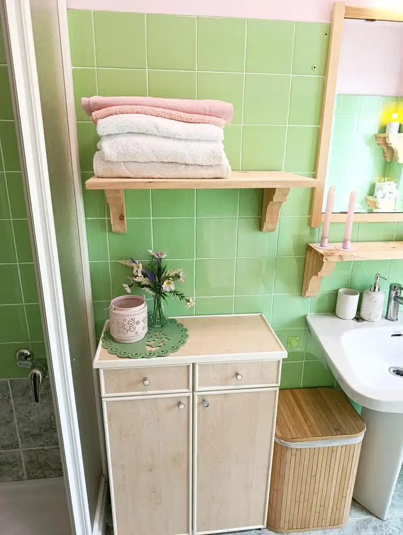 Bathroom of Flat for sale in Langreo  with Heating, Storage room and Furnished