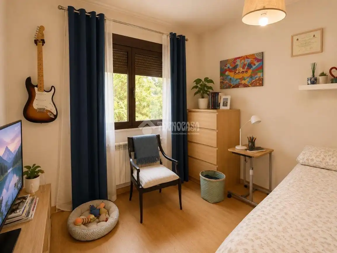 Bedroom of Detached homes for sale in Villanueva de la Cañada  with Air Conditioner, Heating and Terrace