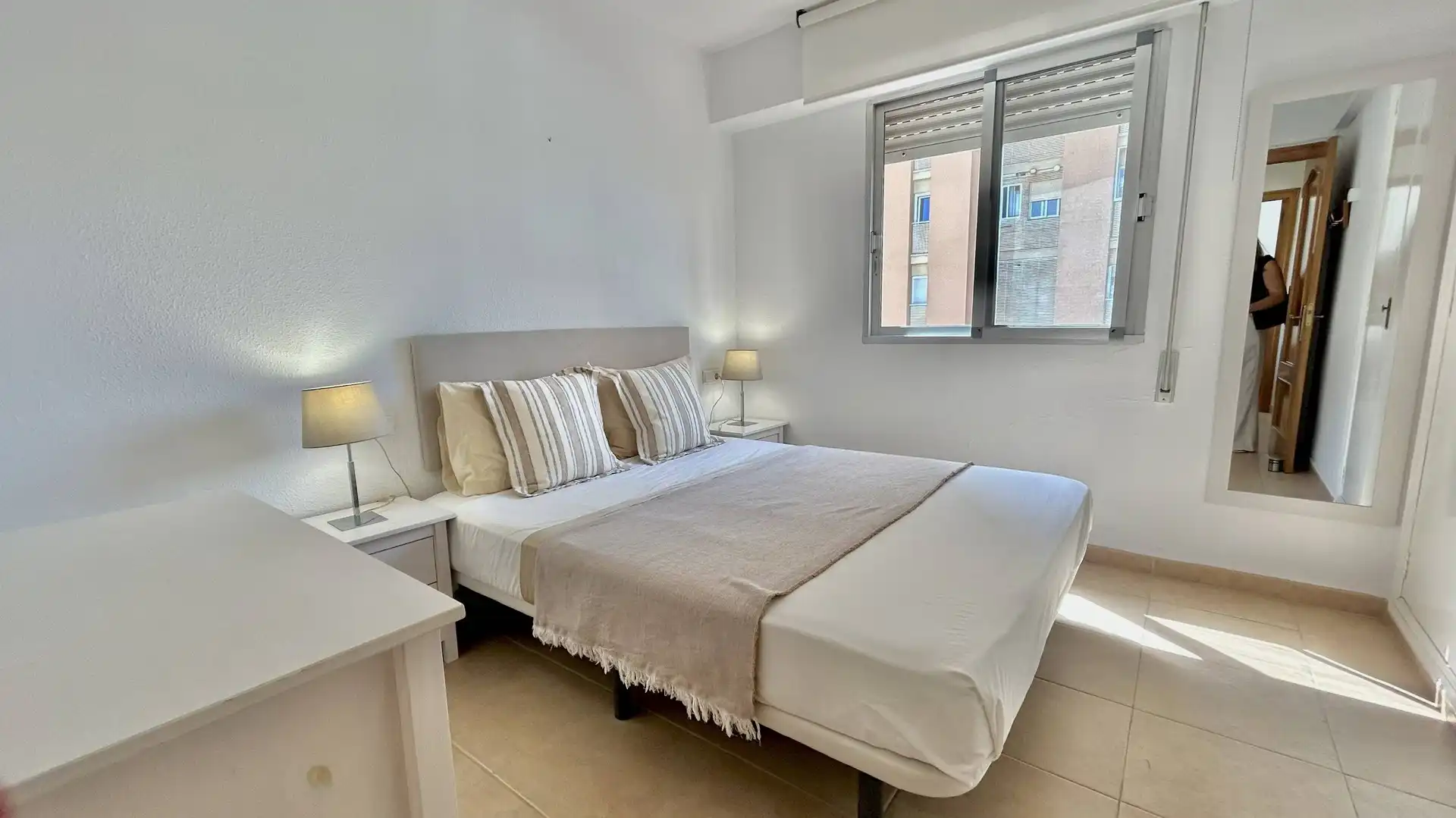 Bedroom of Apartments for rent in La Pobla de Farnals  with Air Conditioner, Parquet flooring and Terrace