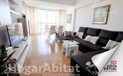 Living room of Flat for sale in  Valencia Capital  with Terrace and Balcony