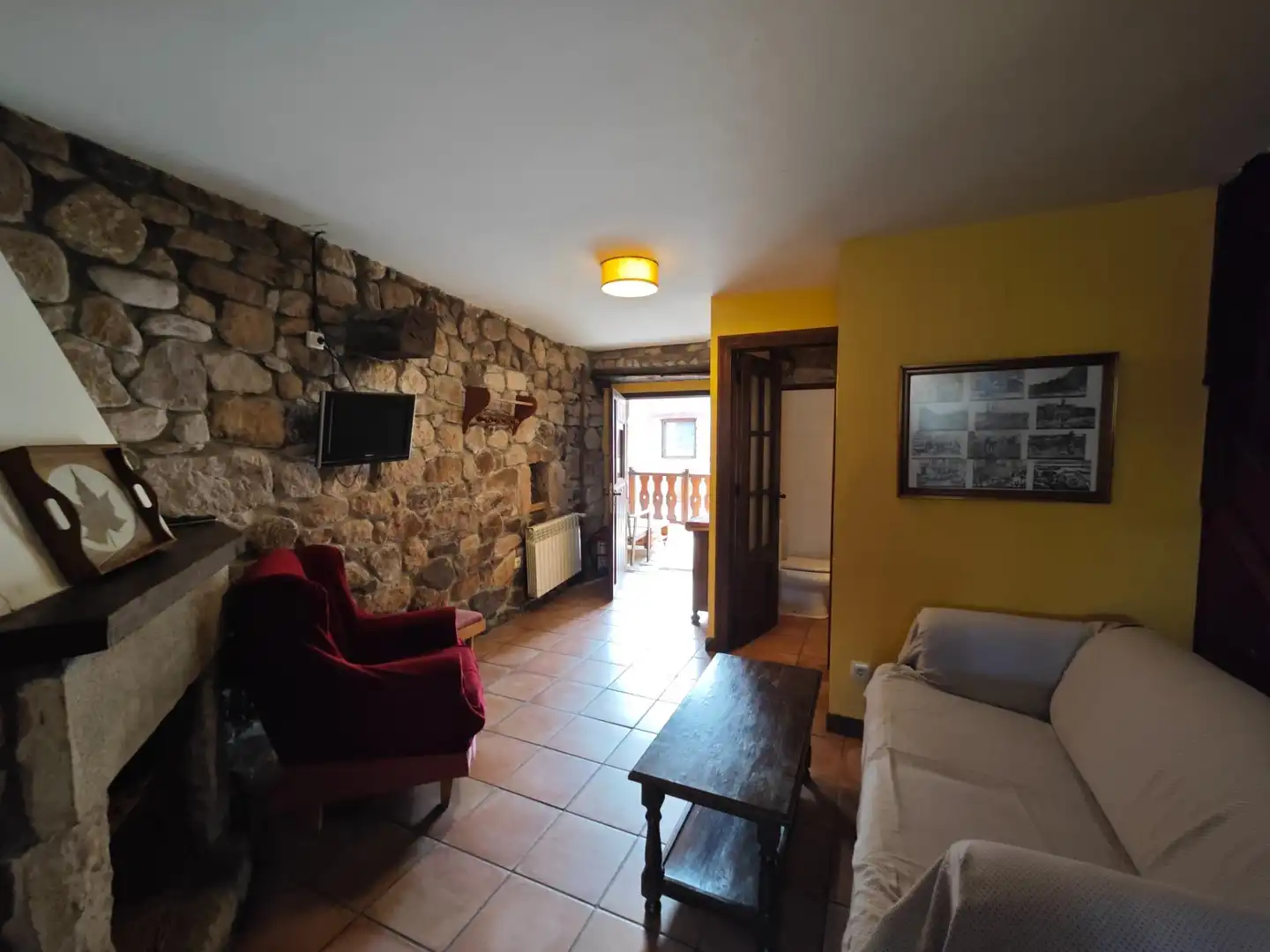 Sala de estar de Casa adosada en venta en Mazcuerras con Terraza