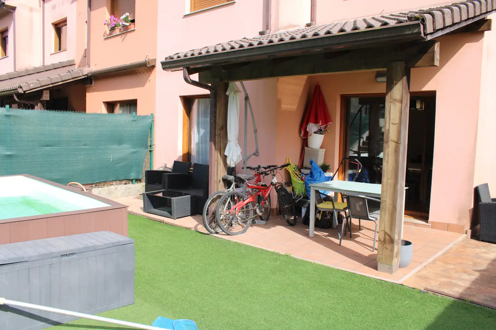 Terraza de Casa adosada en venta en Miño con Calefacción, Jardín privado y Piscina