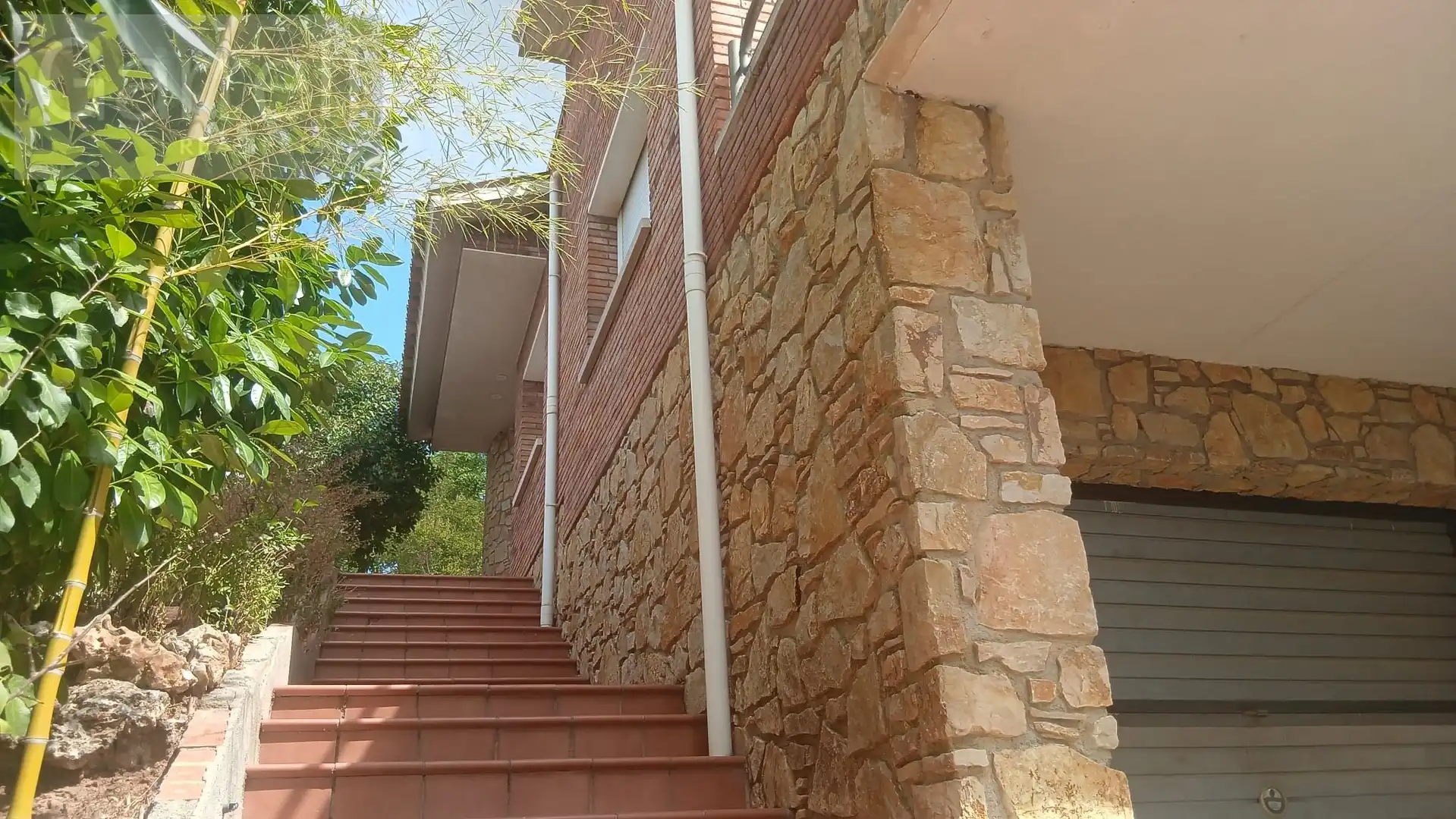 Vista exterior de Casa adosada en venta en Sant Pere de Vilamajor con Terraza y Piscina