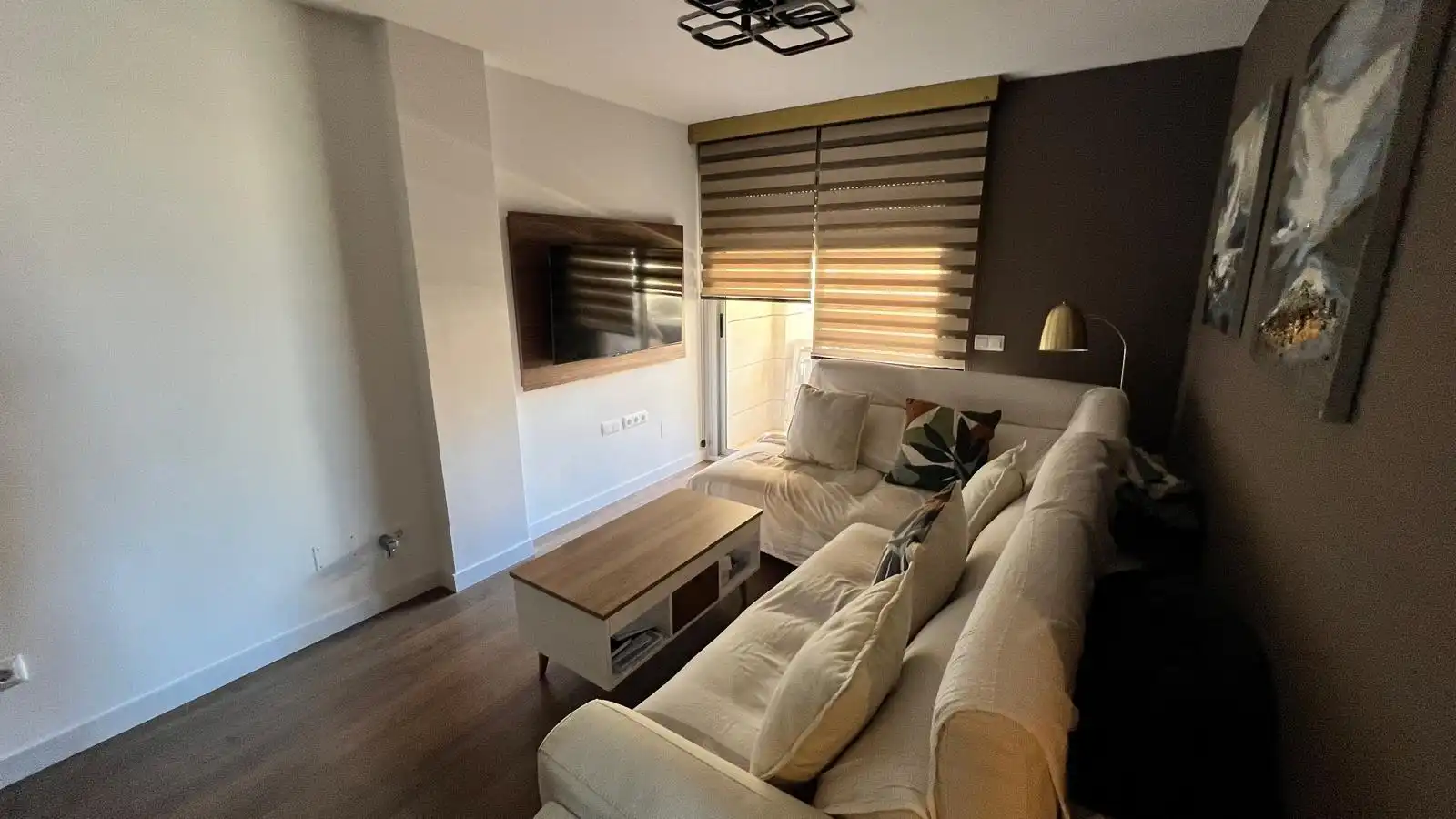 Living room of Flat for rent in Águilas  with Air Conditioner, Terrace and Furnished