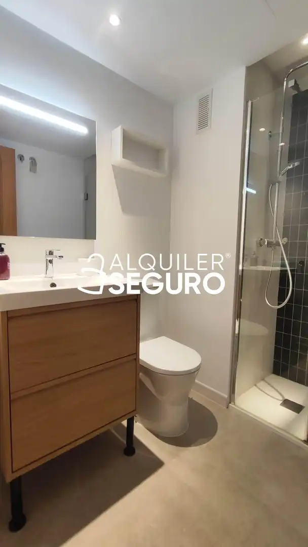 Badezimmer von Wohnung zur Miete in Valencia mit Klimaanlage und Heizung