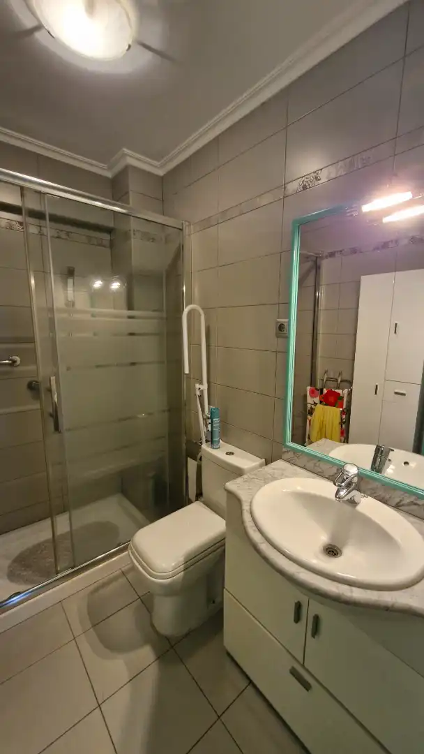 Bathroom of Flat for rent in Santurtzi   with Heating, Terrace and Furnished