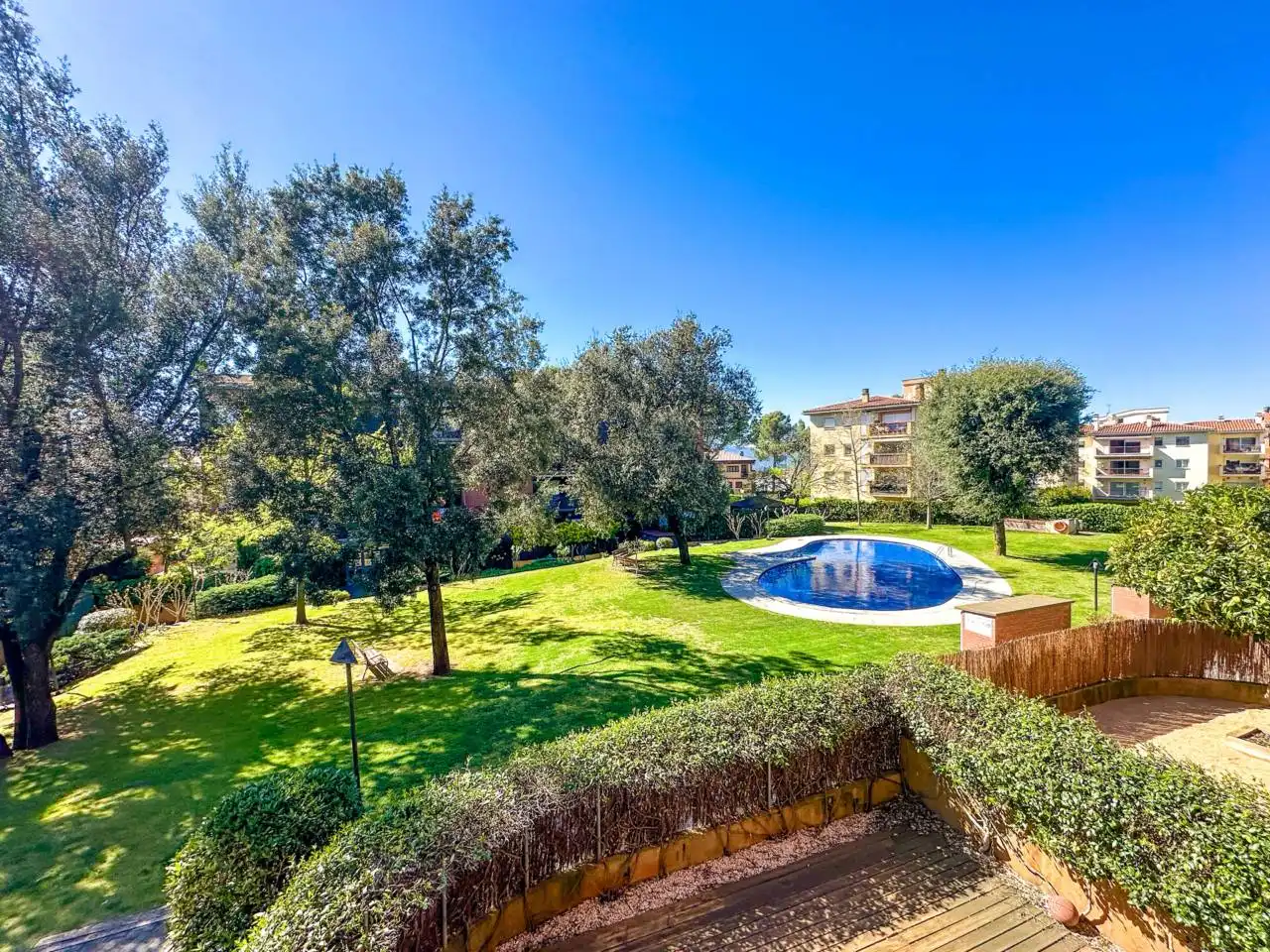 Garten von Wohnung zum Verkauf in Girona mit Heizung, Terrasse und Balkon