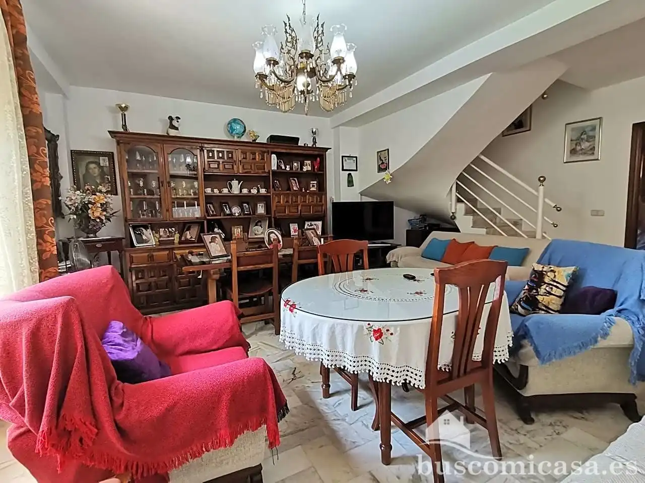 Sala d'estar de Casa o xalet en venda en Linares amb Terrassa i Balcó