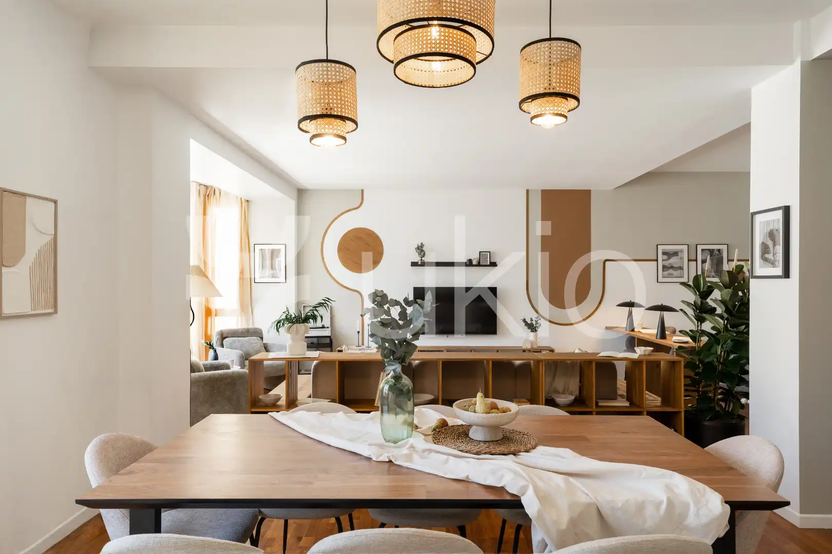 Dining room of Apartments for rent in Madrid  with Air Conditioner, Heating and Furnished