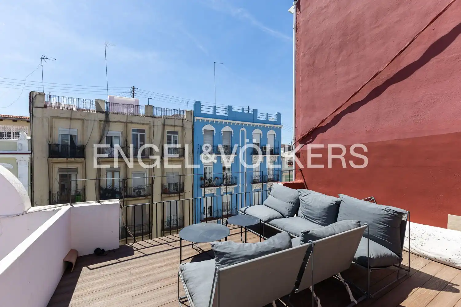 Terrassa de Pis de lloguer en Valencia amb Aire condicionat, Calefacció i Parquet