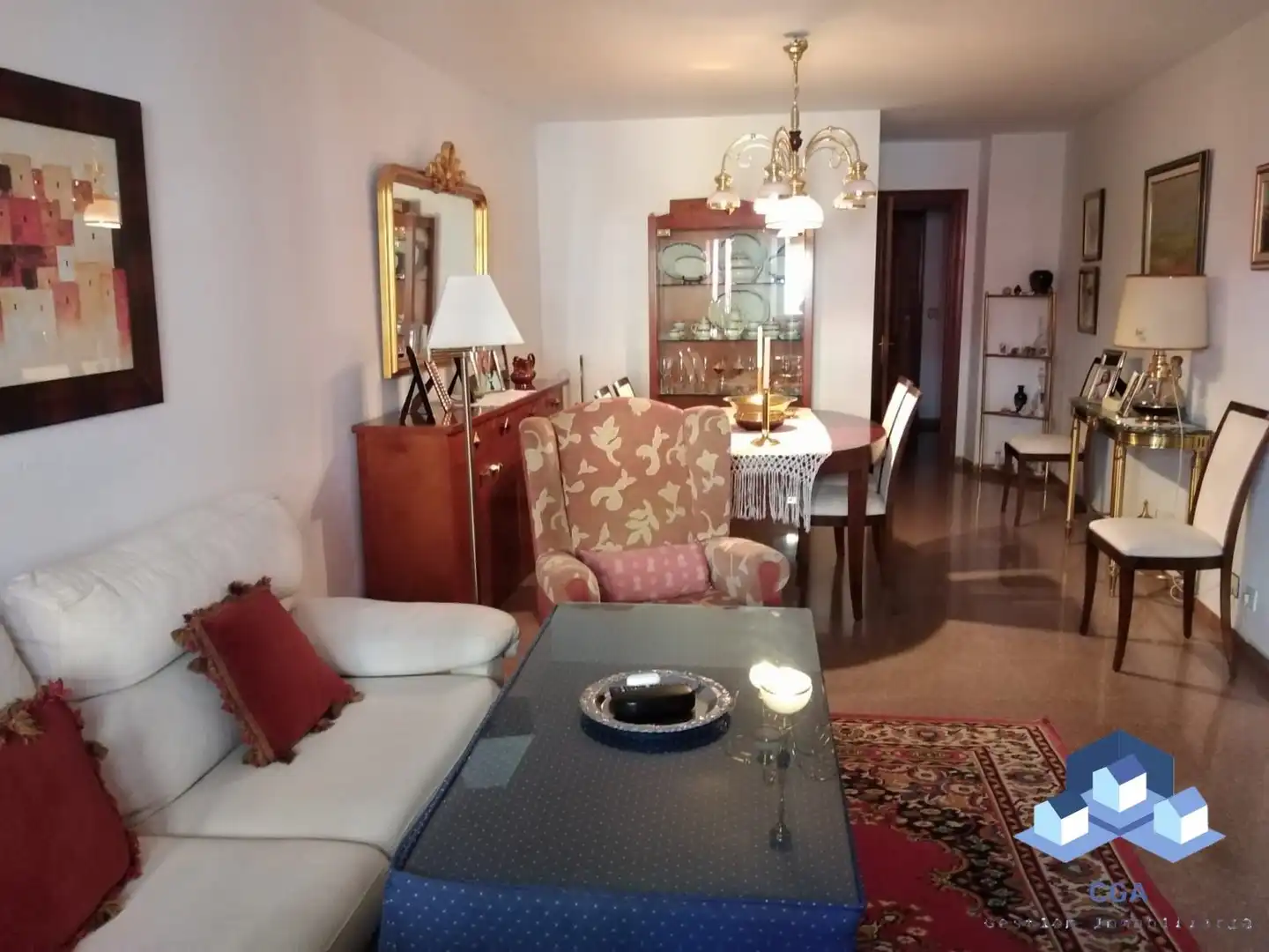 Living room of Flat for sale in Lorca  with Air Conditioner and Furnished