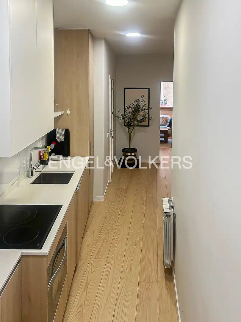 Kitchen of Flat for rent in Madrid  with Air Conditioner, Heating and Furnished
