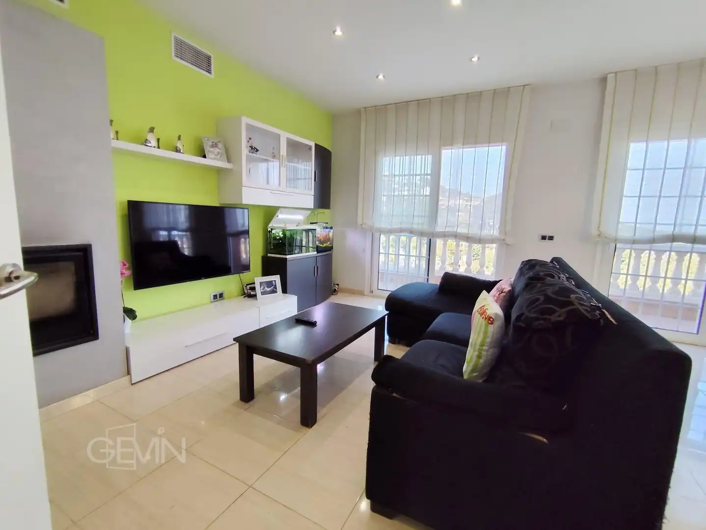 Sala d'estar de Casa o xalet en venda en Sentmenat amb Aire condicionat, Calefacció i Jardí privat