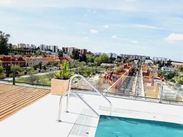 Swimming pool of Flat for rent in Jerez de la Frontera  with Air Conditioner, Parquet flooring and Swimming Pool