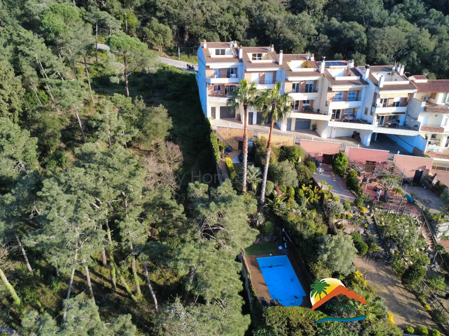 Jardí de Casa adosada en venda en Blanes amb Aire condicionat, Calefacció i Jardí privat
