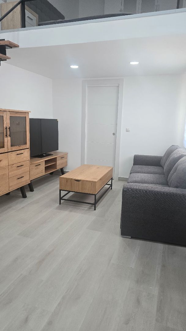 Sala de estar de Apartamento de alquiler en Málaga Capital con Aire acondicionado, Amueblado y Horno