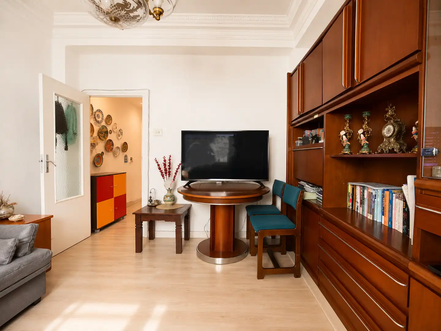 Sala de estar de Piso en venta en Valencia con Aire acondicionado, Amueblado y Balcón