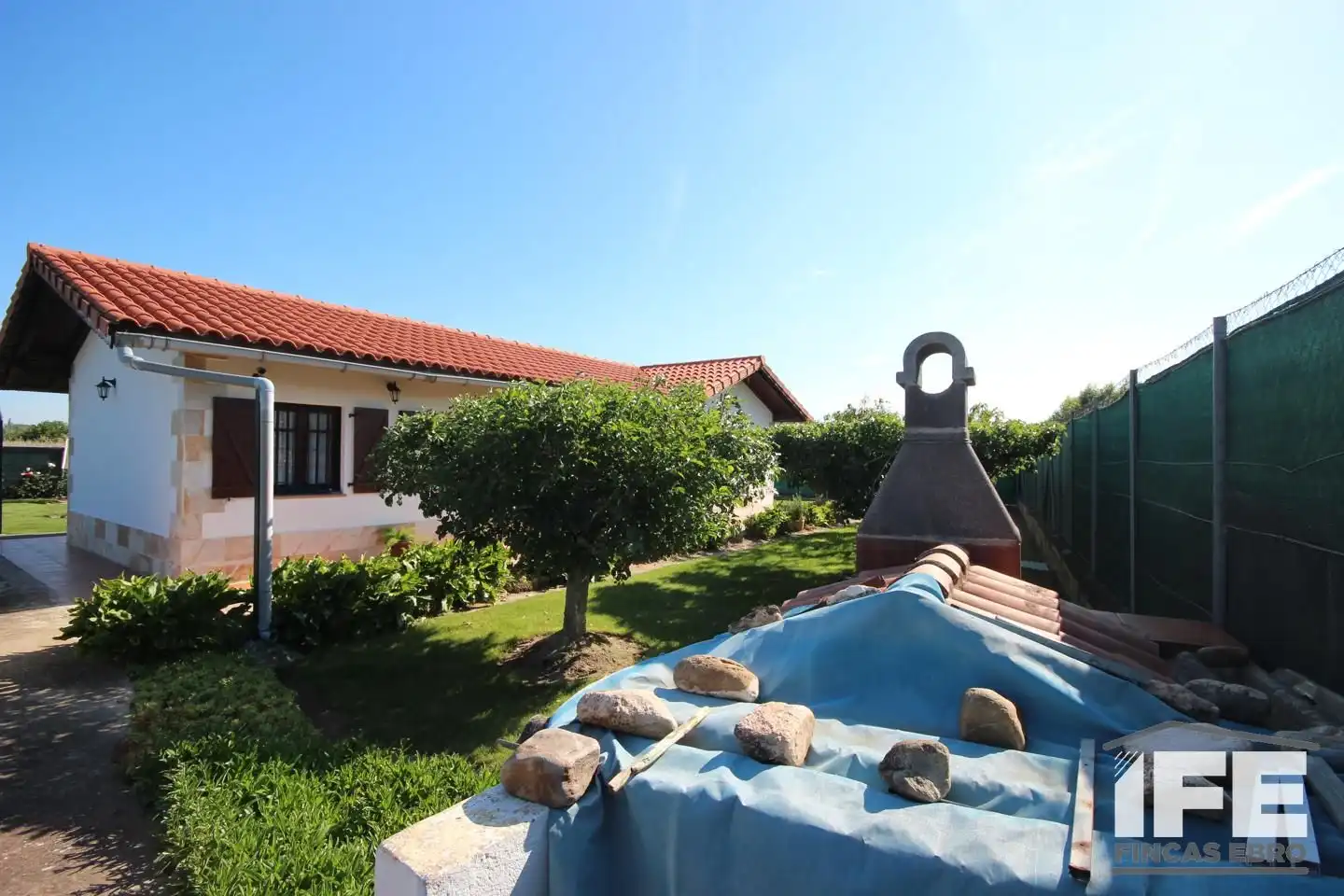 Garten von Country house zum Verkauf in Corella mit Privatgarten, Terrasse und Schwimmbad