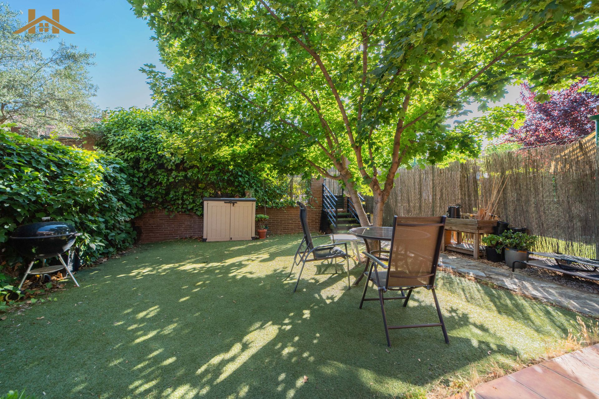 Garden of Single-family semi-detached for sale in Villaviciosa de Odón  with Air Conditioner, Heating and Private garden