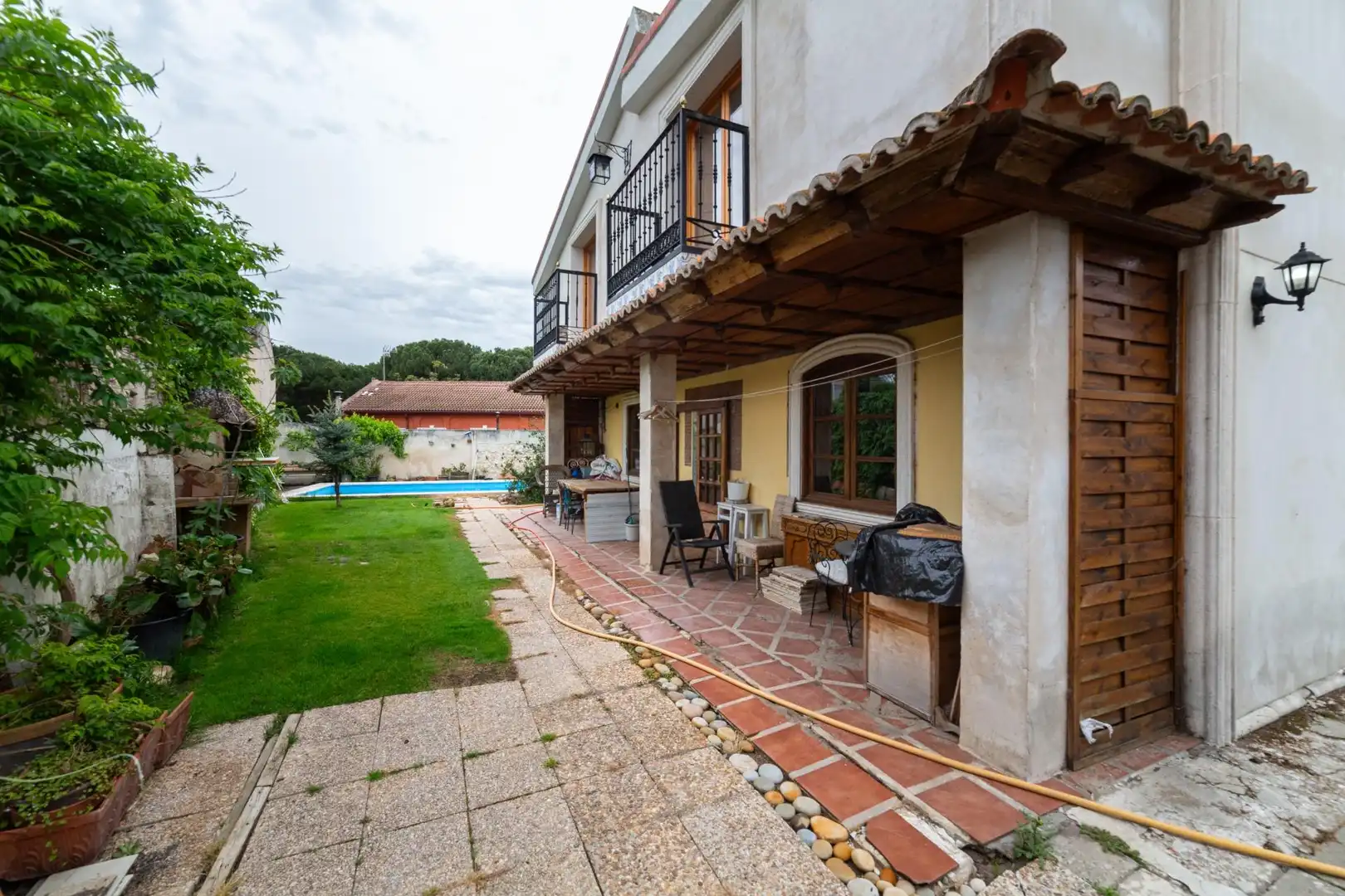 Terraza de Casa o chalet en venta en Valladolid con Calefacción, Jardín privado y Piscina