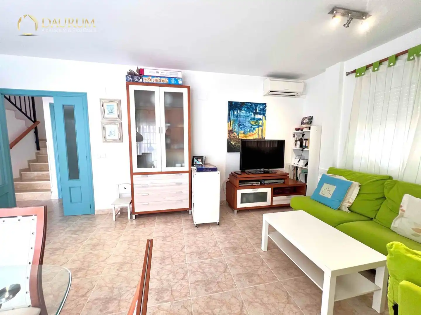 Sala de estar de Casa adosada en venta en Cullera con Aire acondicionado, Calefacción y Terraza