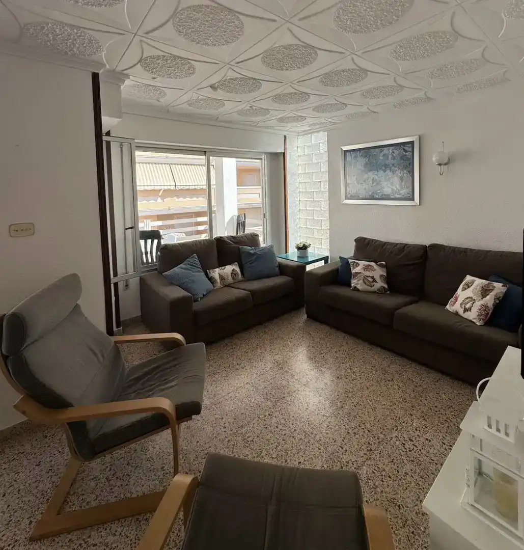 Living room of Flat for rent in Moncofa  with Furnished and Balcony