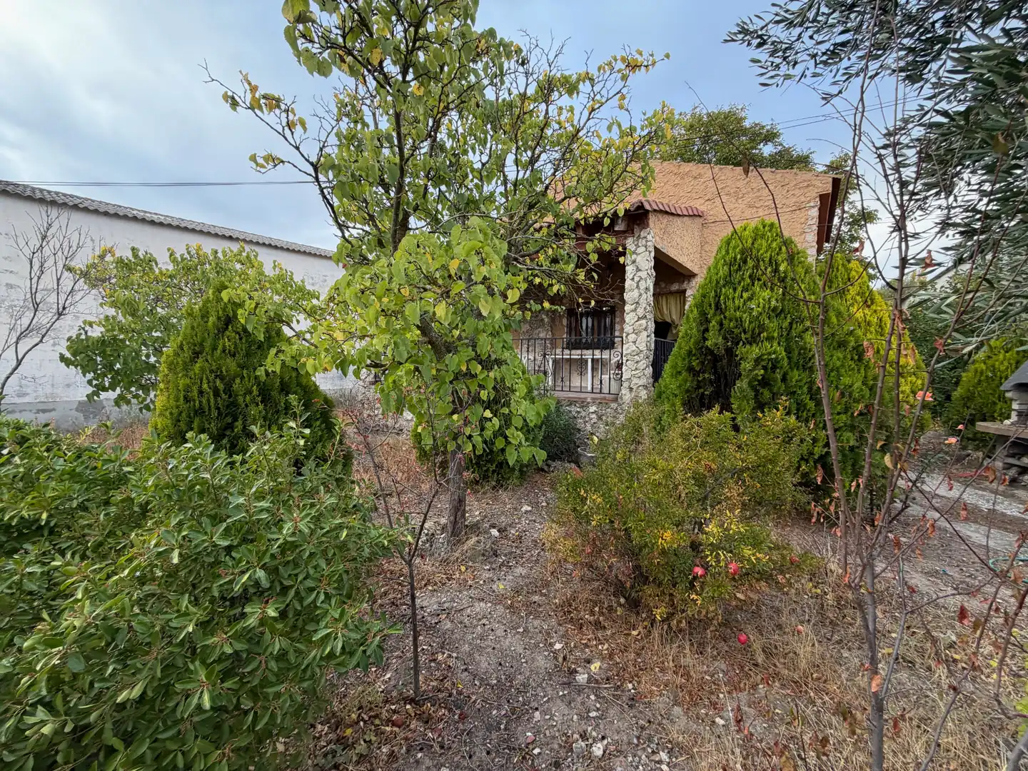 Vista exterior de Finca rústica en venta en Fombellida con Jardín privado, Terraza y Amueblado