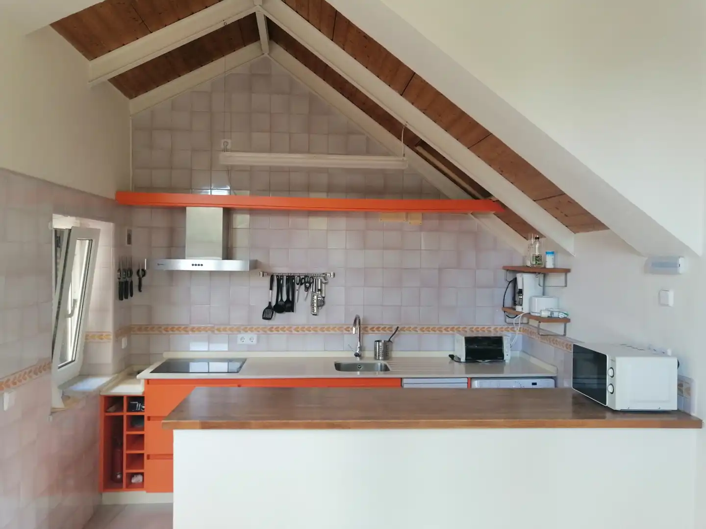 Küche von Loft zur Miete in Sevilla mit Klimaanlage, Heizung und Terrasse