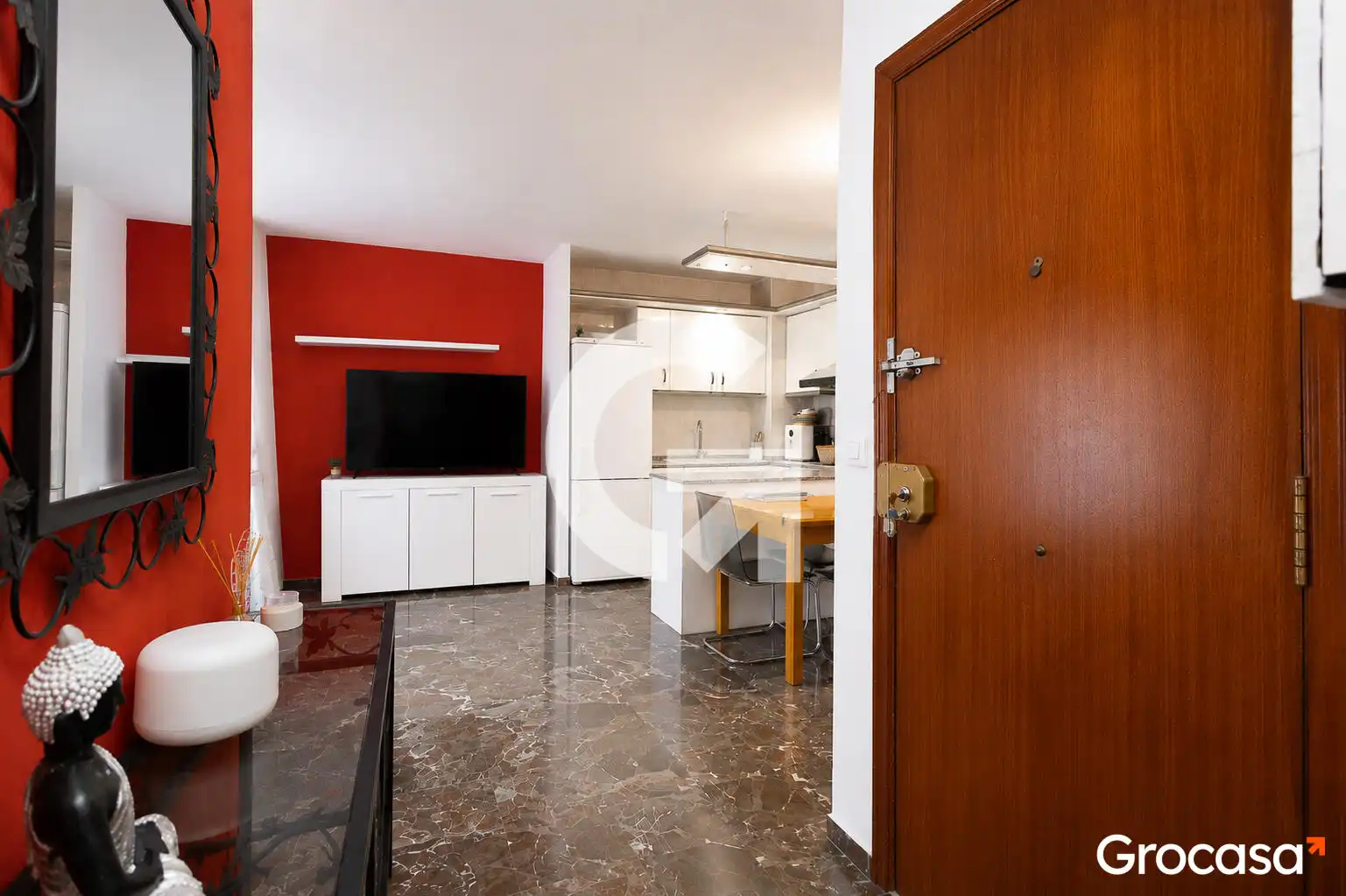 Kitchen of Flat for sale in Sant Vicenç Dels Horts  with Heating, Furnished and Oven