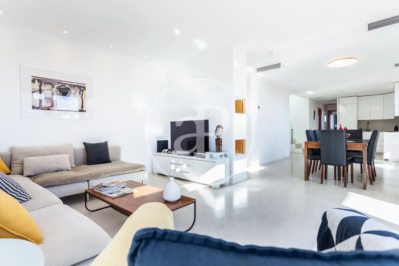 Sala de estar de Ático en venta en Valencia con Aire acondicionado, Calefacción y Terraza