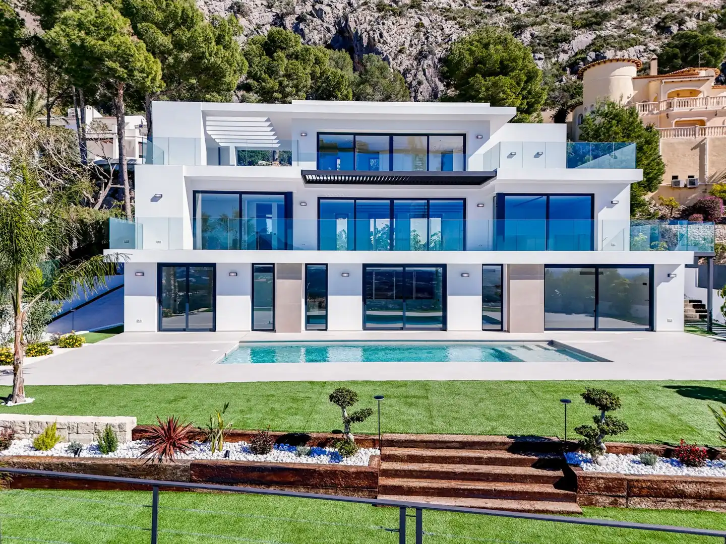 Vista exterior de Casa o chalet en venta en Altea con Aire acondicionado, Calefacción y Jardín privado