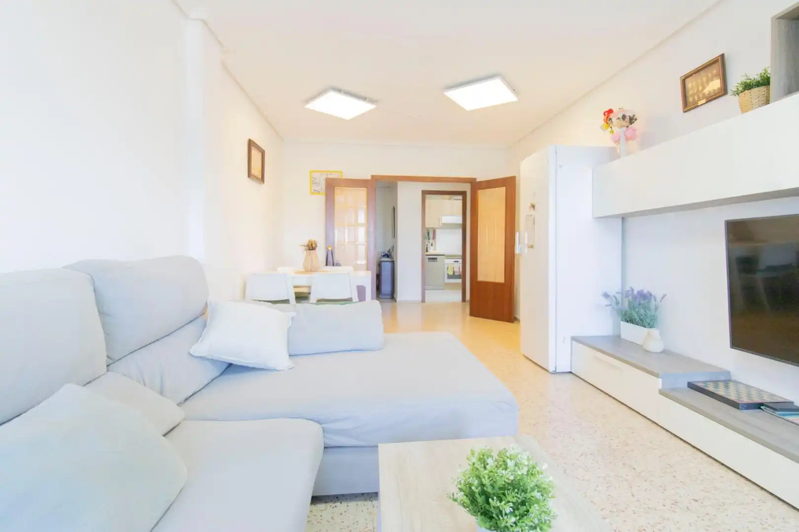 Sala de estar de Piso en venta en Valencia con Aire acondicionado, Trastero y Balcón