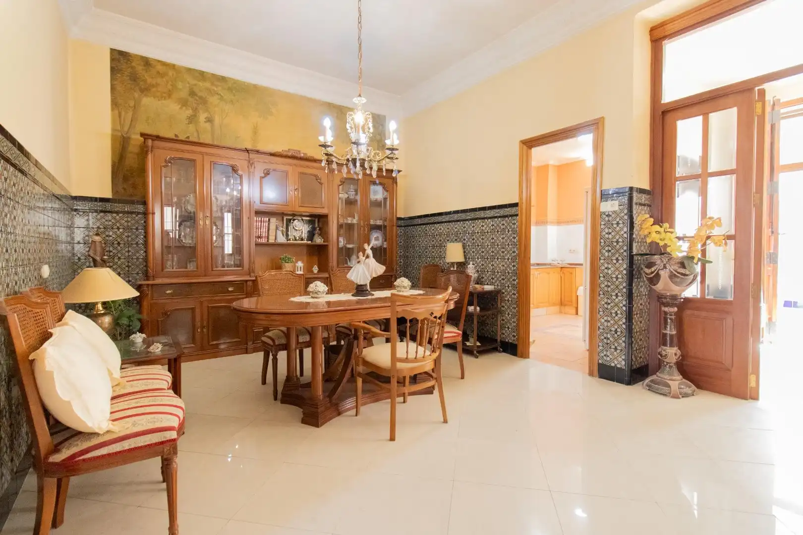 Dining room of Country homes for sale in Rafelbuñol / Rafelbunyol  with Air Conditioner, Terrace and Furnished
