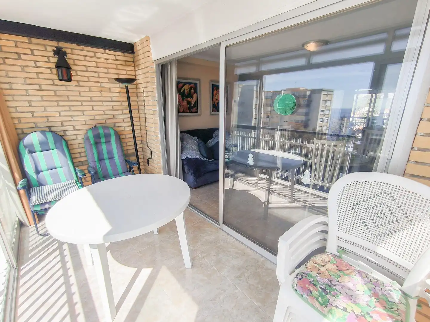 Balcony of Flat for sale in Benidorm  with Private garden, Terrace and Furnished