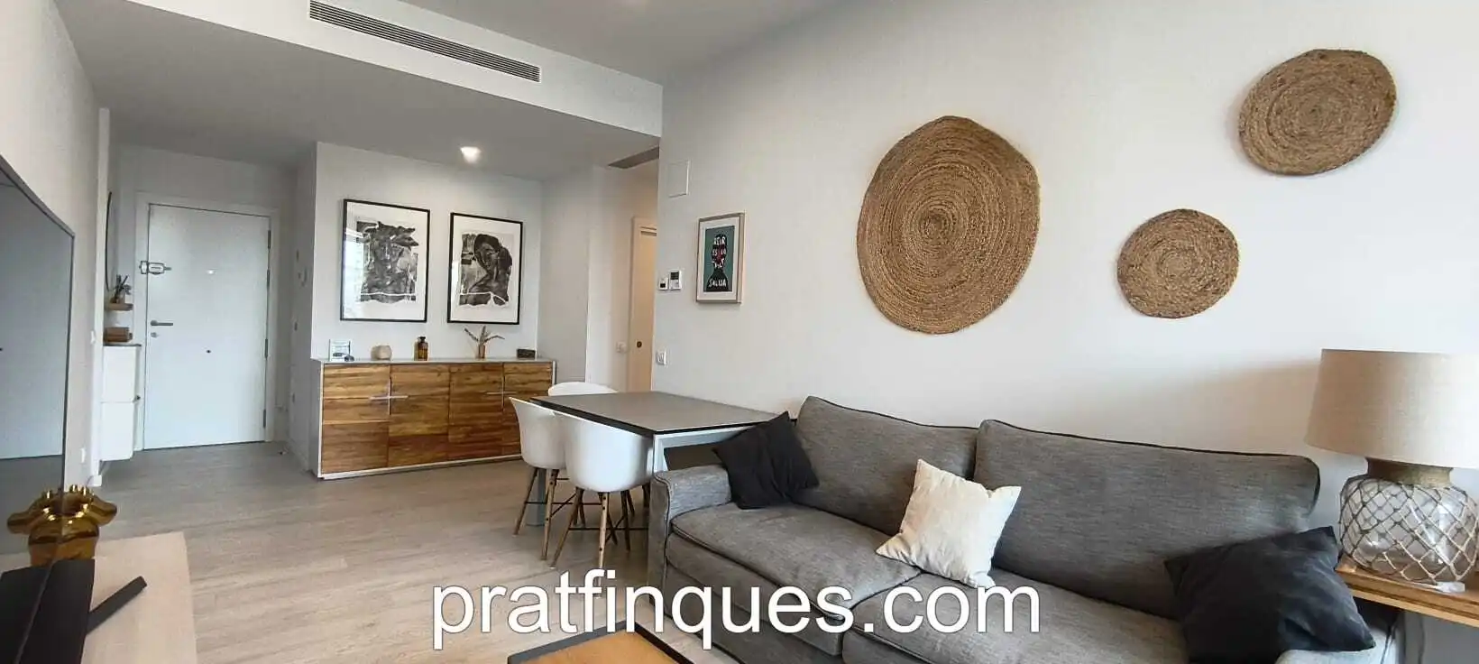 Wohnzimmer von Wohnung zum Verkauf in L'Hospitalet de Llobregat mit Klimaanlage, Heizung und Parkett