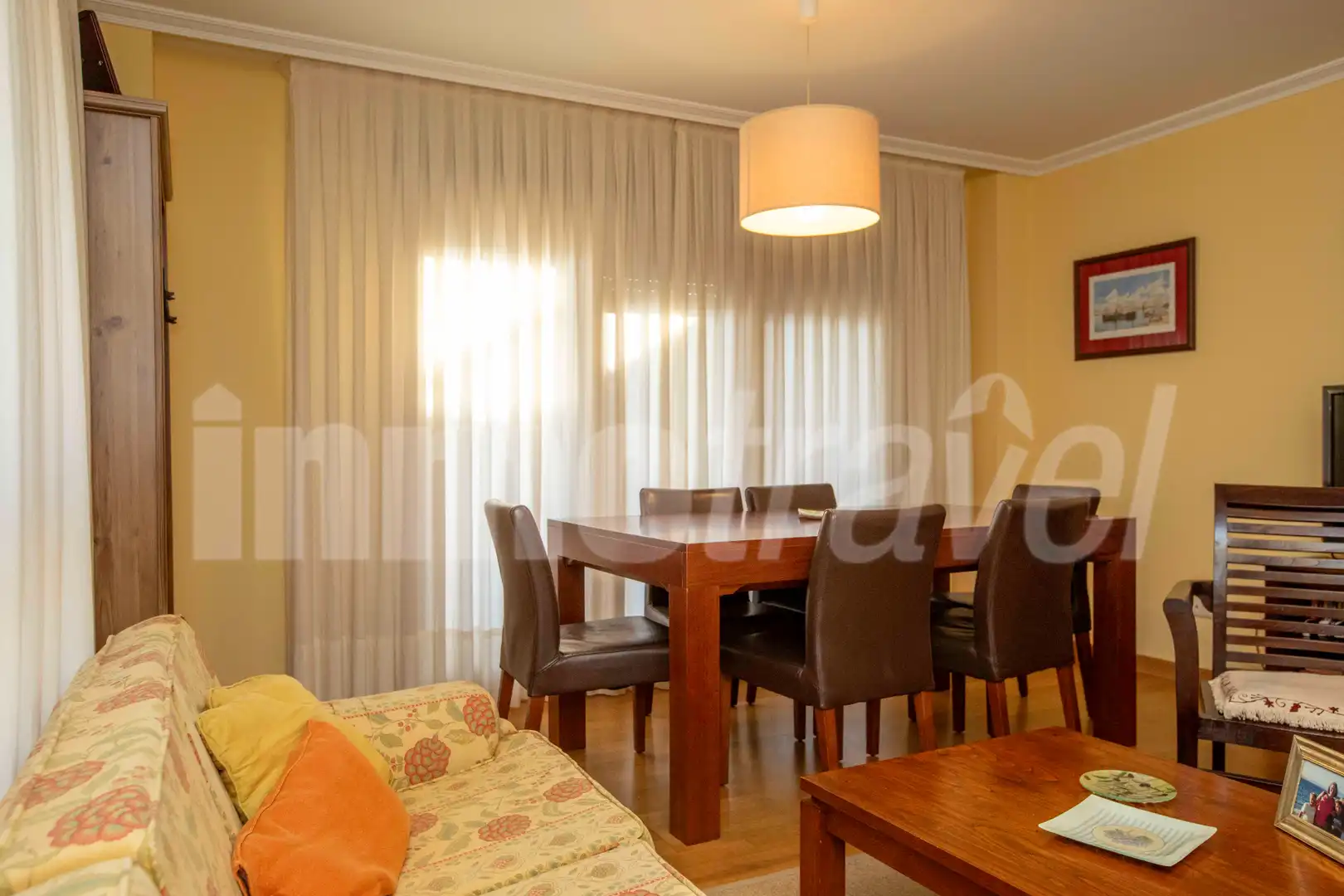 Comedor de Apartamento en venta en Sanxenxo con Parquet, Terraza y Trastero