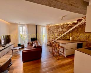 Sala d'estar de Dúplex de lloguer en Pontevedra Capital  amb Calefacció i Moblat