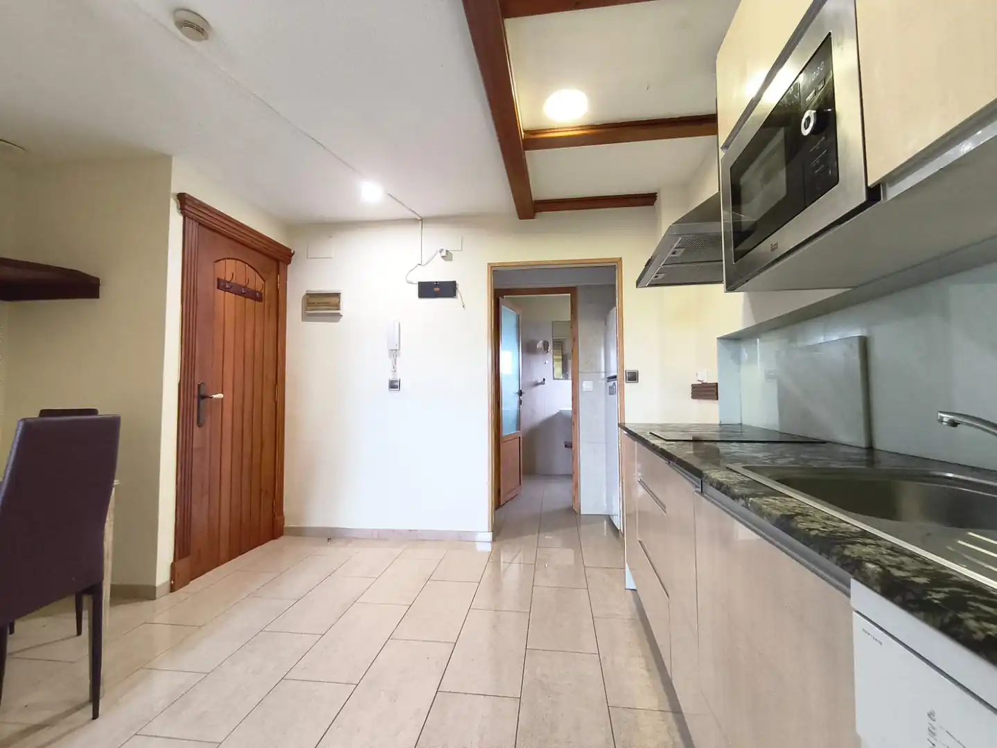 Cuina de Loft de lloguer en Puçol amb Aire condicionat, Moblat i Forn