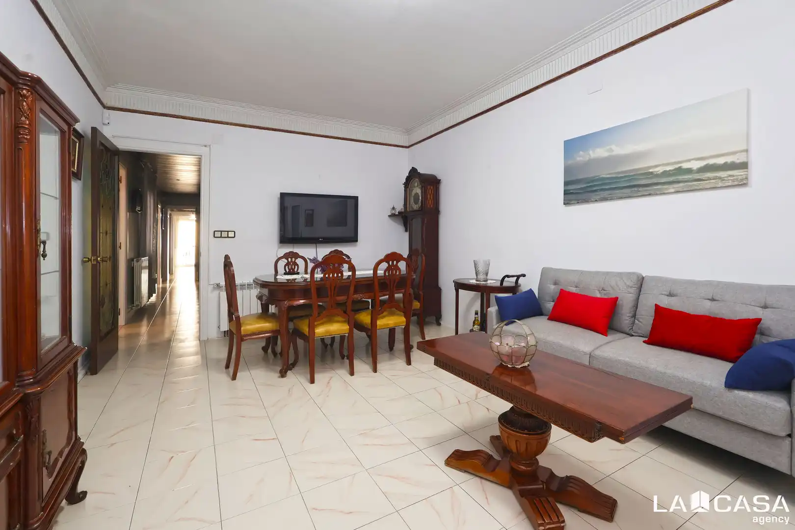 Sala de estar de Piso en venta en Barcelona con Calefacción, Terraza y Balcón