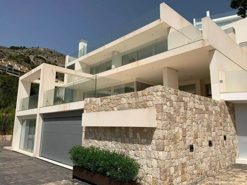 Vista exterior de Casa o chalet en venta en Benidorm con Aire acondicionado, Jardín privado y Terraza