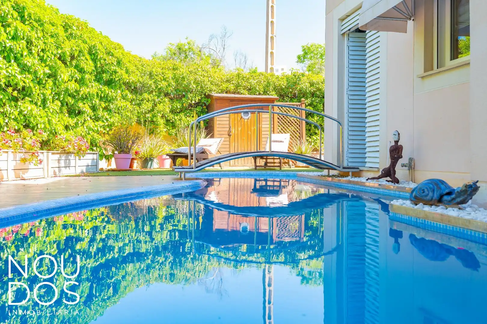 Piscina de Casa adosada en venda en  Palma de Mallorca amb Calefacció, Jardí privat i Terrassa