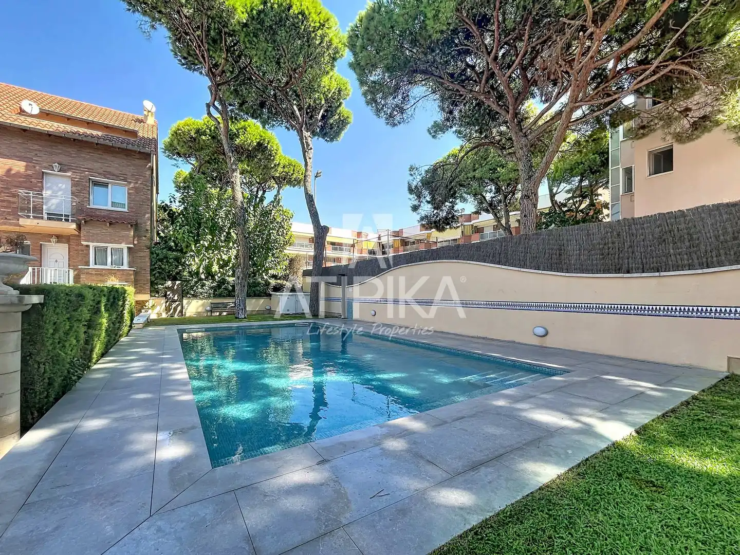Garten von Wohnung zur Miete in Castelldefels mit Klimaanlage, Heizung und Terrasse