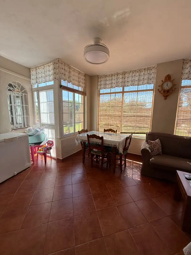 Dining room of Houses for sale in El Puerto de Santa María  with Air Conditioner, Private garden and Storage room