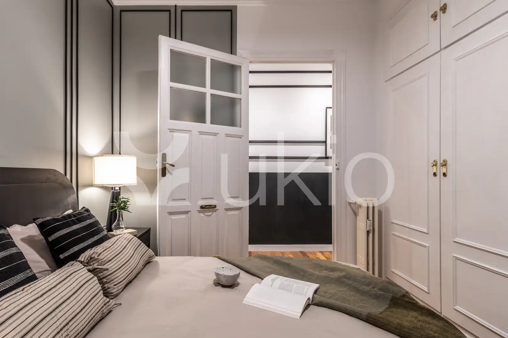 Schlafzimmer von Wohnungen zur Miete in Madrid mit Klimaanlage, Heizung und Möbliert