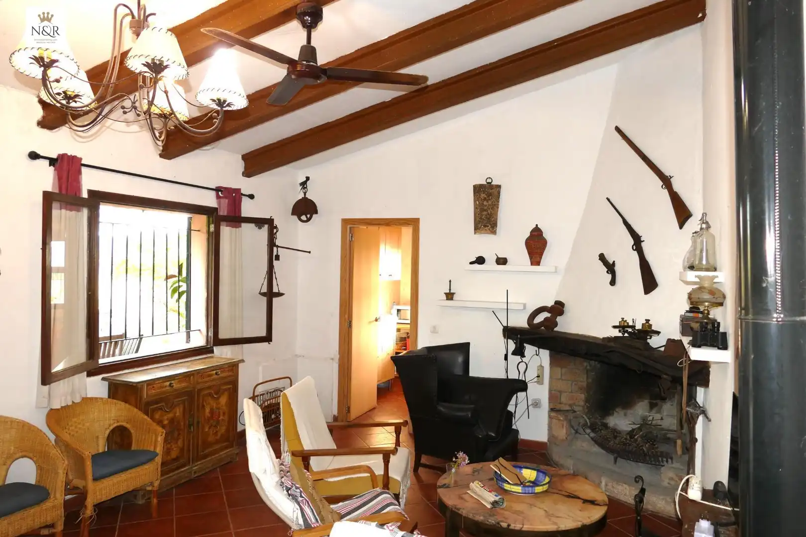 Sala de estar de Finca rústica en venta en Santa Eugènia con Jardín privado y Trastero