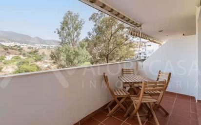 Terrace of Flat to rent in Benalmádena  with Air Conditioner