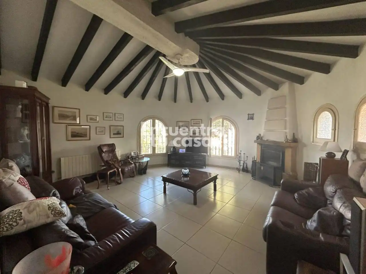 Sala d'estar de Casa o xalet en venda en Benissa amb Calefacció, Jardí privat i Terrassa