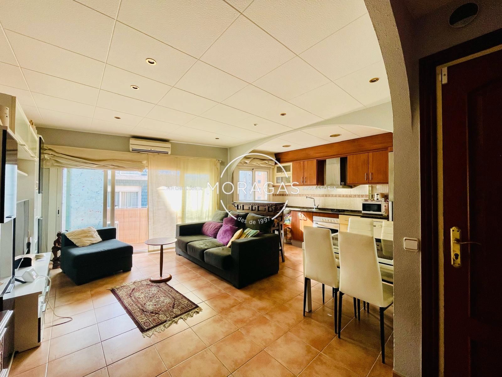 Sala de estar de Piso en venta en Granollers con Aire acondicionado, Calefacción y Horno