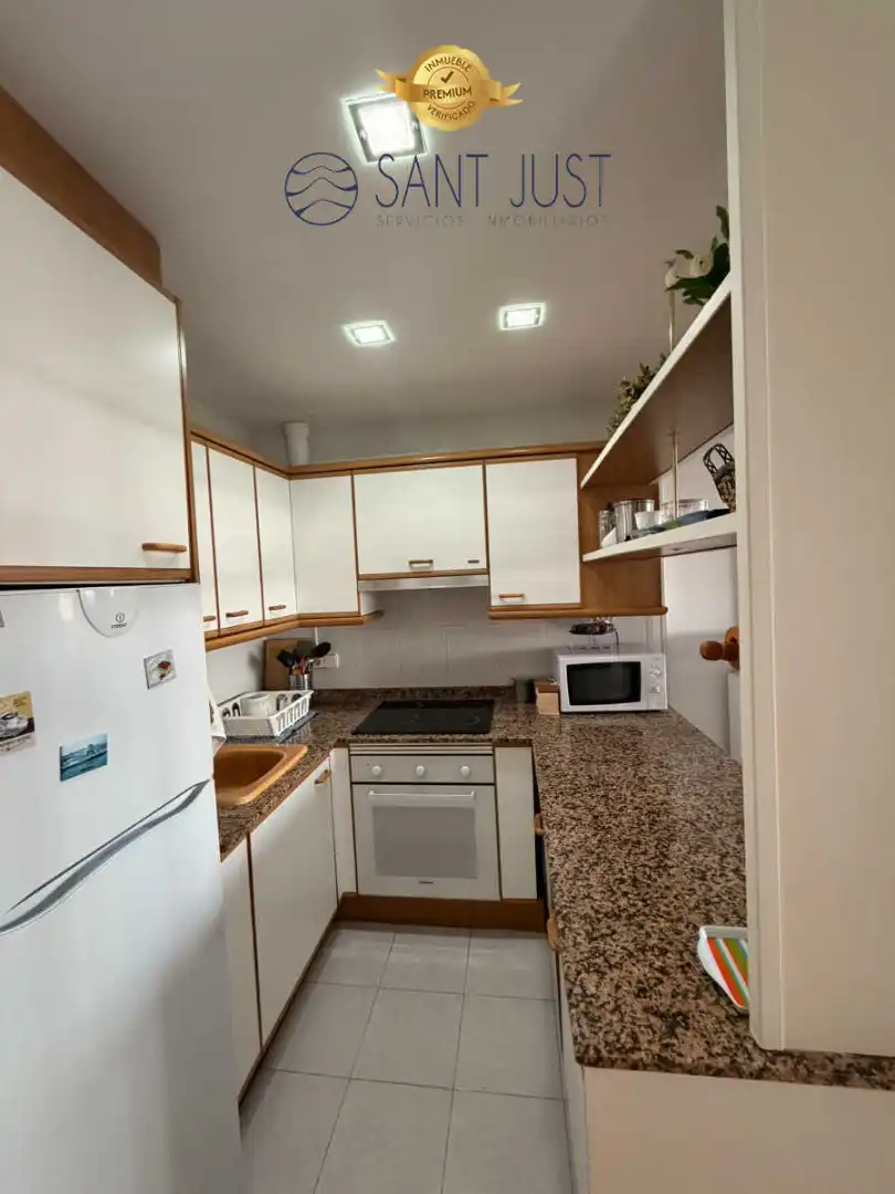 Cocina de Piso de alquiler en Salou con Aire acondicionado, Terraza y Amueblado